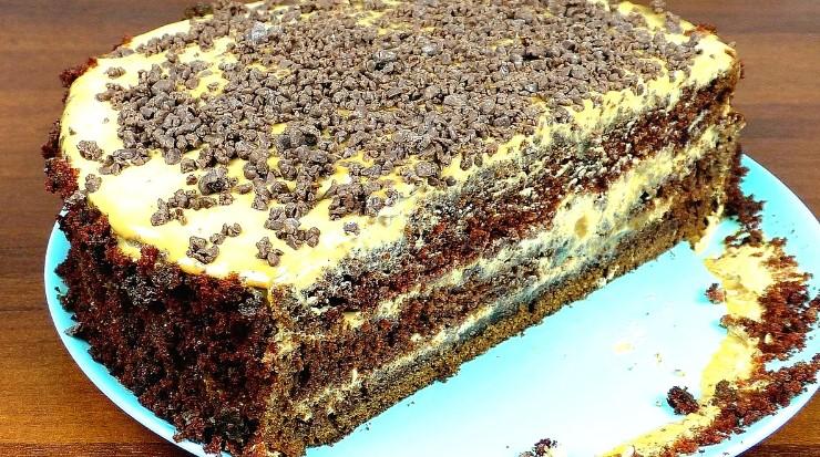 Торт "Шоколад на кип'ятку". Дуже смачний рецепт, а готувати легко та просто