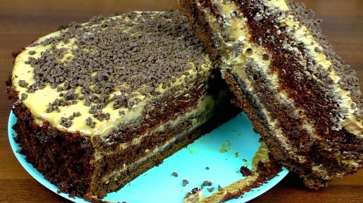 Торт "Шоколад на кип'ятку". Дуже смачний рецепт, а готувати легко та просто