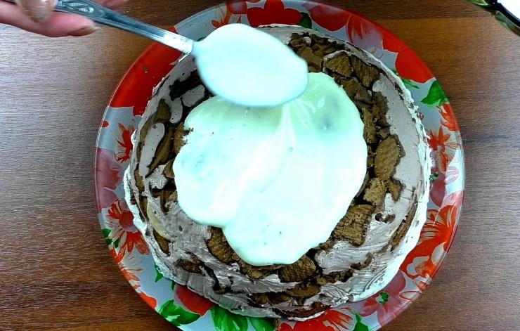 Торт без випічки "Панчо з бананом" за найпростішим рецептом