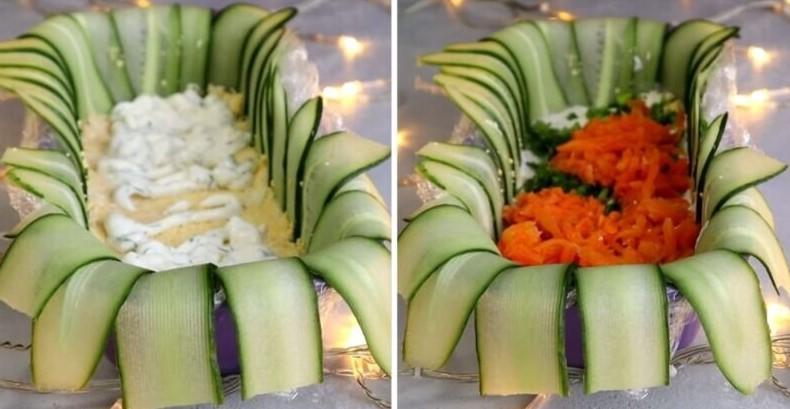 Красивий салат на Новий рік 2024 з консервами