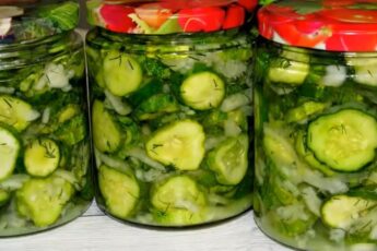 Салат із огірків без стерилізації на зиму