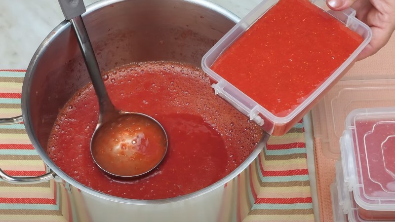 Заморожене полуничне пюре із цукром