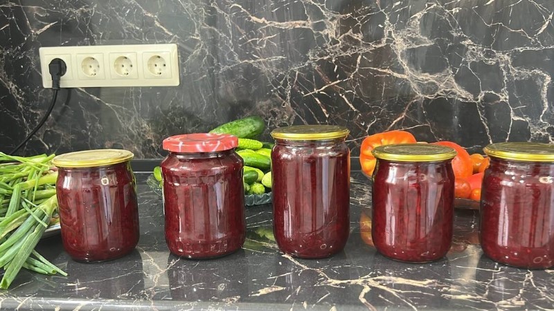 Борщова заправка з буряків на зиму