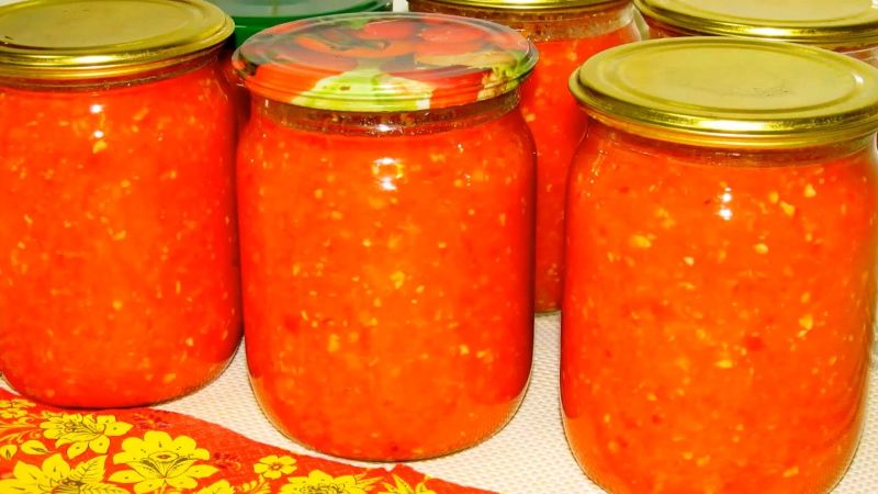 Аджика на зиму без оцту