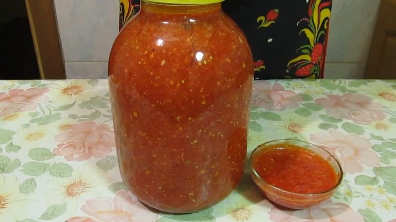 Сира аджика без варіння на зиму