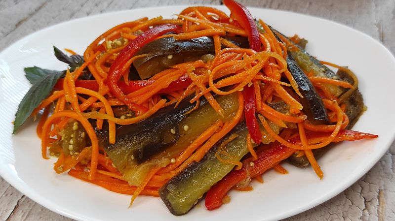 Мариновані баклажани по-корейськи