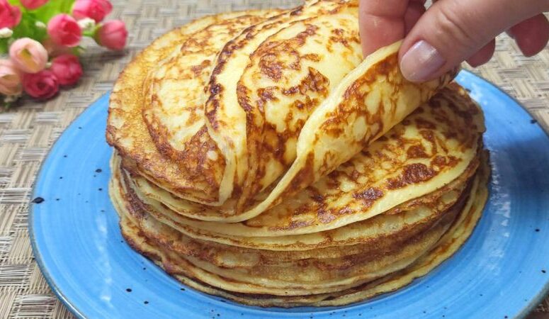 Сирні млинці на кефірі