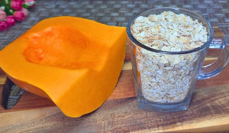 Вівсяні оладки з гарбузом