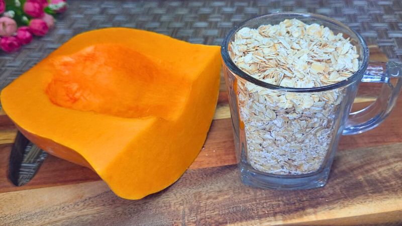 Вівсяні оладки з гарбузом