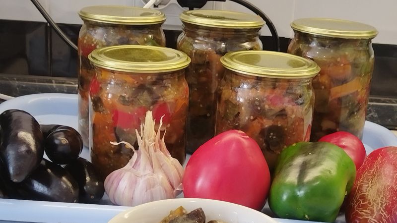 Закуска із баклажанів на зиму