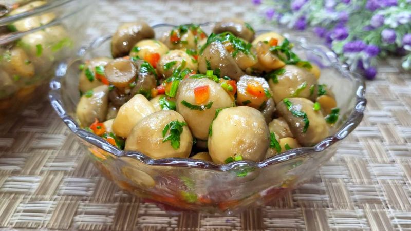 Закусочні печериці швидкого приготування