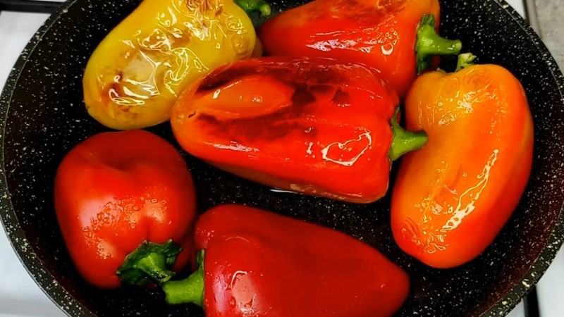 Смажений перець на зиму без стерилізації. Швидкий рецепт