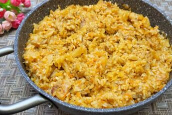 Приготування рису з капустою