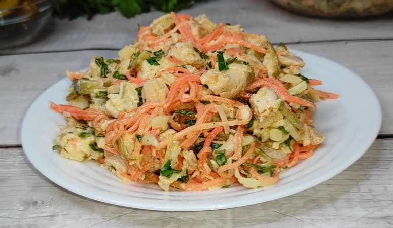 Салат Лисичка