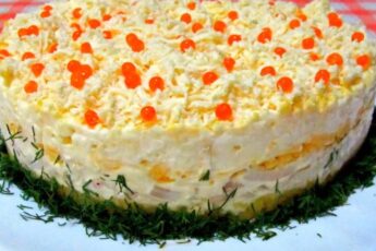 Приготування салату з кальмарами