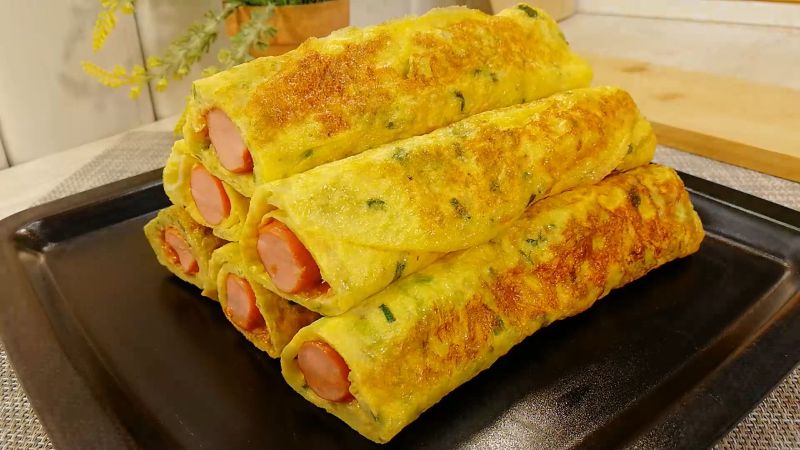 Сосиски в капустяному млинці