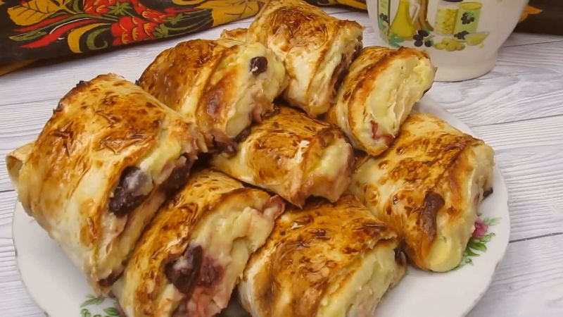 Випічка з лаваша та сиру